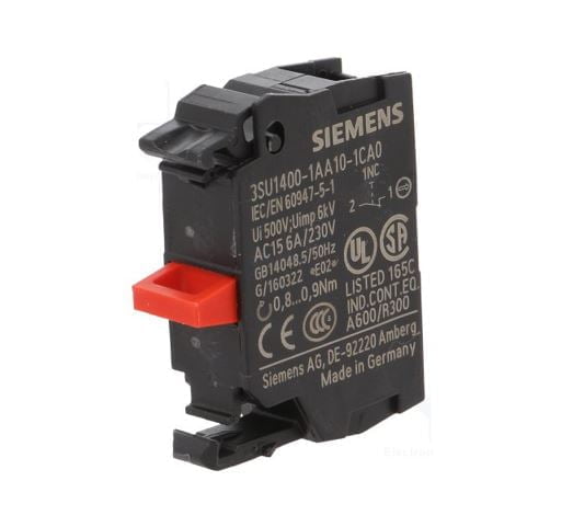 3SU1400-1AA10-1CA0. CONTACTO AUXILIAR FRONTAL