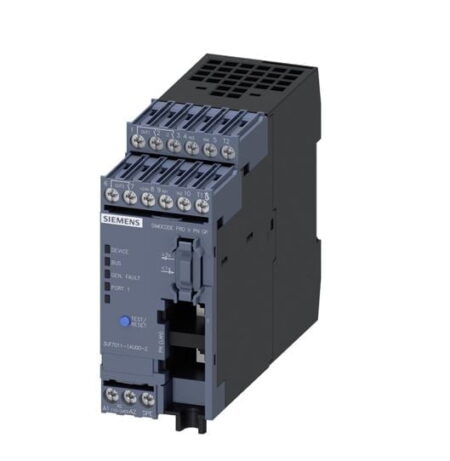 3UF7011-1AU00-2, UNIDAD BASE SIMOCODE «PRO V PN GP» INTERFAZ ETHERNET/PROFINET IO, OPC UA SERVER / WEB SERVER, 110-240VAC/DC 3UF7011-1AU00-2, UNIDAD BASE SIMOCODE «PRO V PN GP» INTERFAZ ETHERNET/PROFINET IO, OPC UA SERVER / WEB SERVER, 110-240VAC/DC