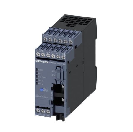 3UF7013-1AU00-0, UNIDAD BASE SIMOCODE «PRO V EIP» INTERFAZ ETHERNET / PROFINET IO, OPC UA SERVER / WEB SERVER, 110-240VAC/DC 3UF7013-1AU00-0, UNIDAD BASE SIMOCODE «PRO V EIP» INTERFAZ ETHERNET / PROFINET IO, OPC UA SERVER / WEB SERVER, 110-240VAC/DC