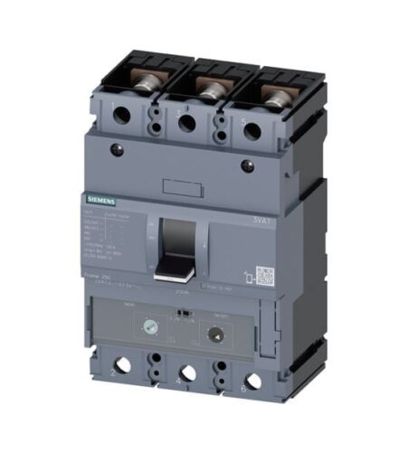 3VA1220-5EF32-0AA0, INT. CAJA MOLDEADA 3VA TRIF. REGULABLE 140-200A 85KA/220VAC, 55KA/380-415VAC 36KA/440VAC