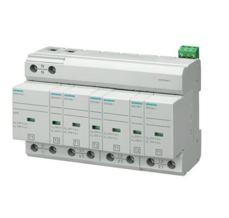 5SD7444-1, SUPRESOR DE SOBRETENSION 3P+N / TN-S TT, PARARRAYO 100KA/240-415VAC, TIPO 1+2 5SD7444-1, SUPRESOR DE SOBRETENSION 3P+N / TN-S TT, PARARRAYO 100KA/240-415VAC, TIPO 1+2