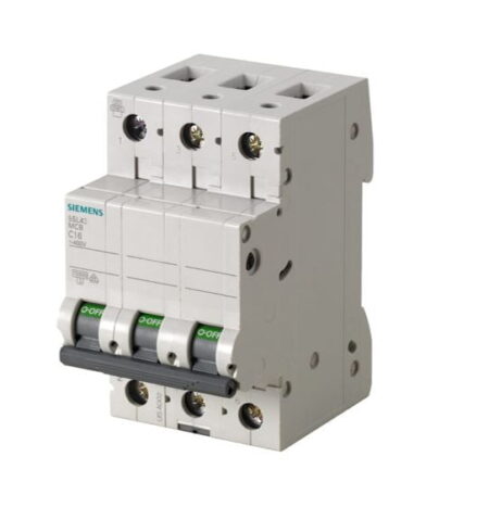 5SL4320-7RC, INT. TERMOMAGNETICO 5SL4 3X20A 230/400VAC 20/20KA, RIEL DIN