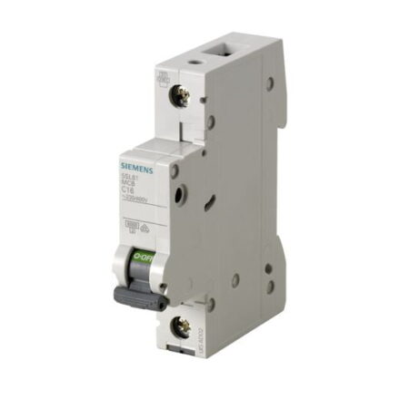 5SL6106-7MB, INT. TERMOMAGNETICO 5SL6 1X6A 230/400VAC 15/15KA, RIEL DIN