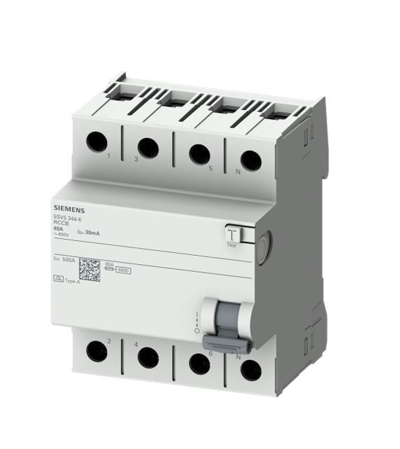 5SV5346-0. INT. DIFERENCIAL 5SV 4X63A