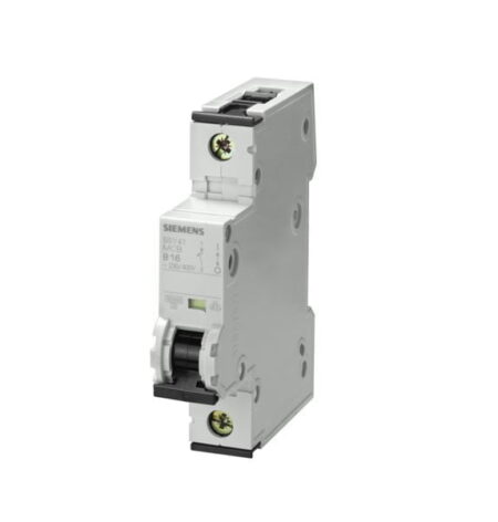 5SY6125-7, INT. TERMOMAGNETICO 5SY6 1X25A 230/400VAC 6KA, RIEL DIN