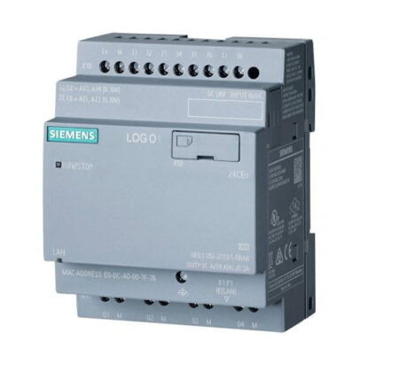 6ED1052-2CC08-0BA1, LOGO! 24CEO – MICRO PLC LOGO 8DI 4AI 0-10VDC, 4DO TRANSISTOR, 24VDC S/ DISPLAY