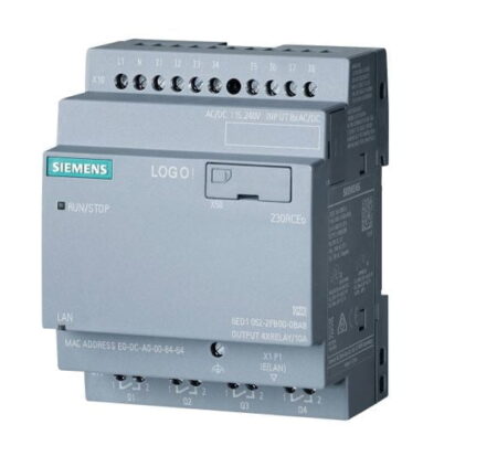 6ED1052-2FB08-0BA1, LOGO! 230RCEO – MICRO PLC LOGO 8DI, 4DO RELE 10A, 115/240VAC/DC S/ DISPLAY