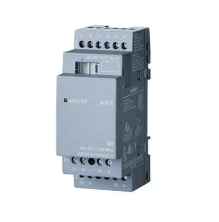 6ED1055-1CB00-0BA2, LOGO! DM8 24 – MODULO DE EXPANSION DIGITAL, 4DI / 4DO TRASISTOR, 24VDC