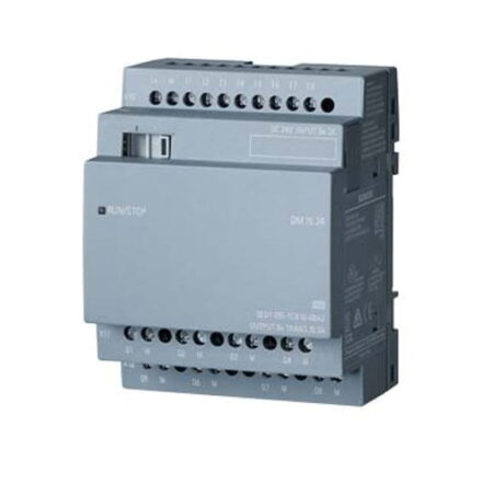 6ED1055-1CB10-0BA2, LOGO! DM16 24 – MODULO DE EXPANSION DIGITAL, 8DI / 8DO TRANSISTOR, 24VDC