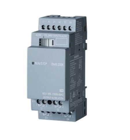 6ED1055-1FB00-0BA2, LOGO! DM8 230R – MODULO DE EXPANSION DIGITAL, 4DI / 4DO RELE 5A, 115/240VAC/DC