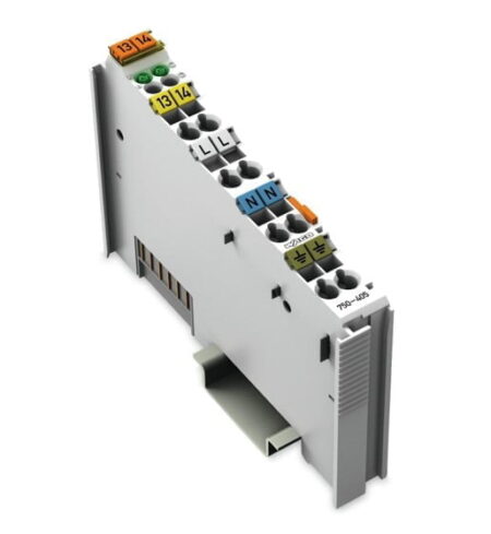 750-405, MODULO ENTRADA DIGITAL P/ PLC, 2 CANALES 230VAC, CONEX. CAGE CLAMP, GRIS CLARO