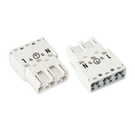 770-233, CONECTOR MACHO 3 POLOS 600V 25A, CONEX. PUSH-IN CAGE CLAMP, BLANCO