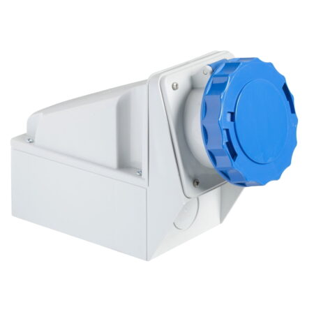 81179, TOMACORRIENTE INDUSTRIAL ADOSABLE 63A 3P+T 250VAC, COLOR AZUL, IP67 81179, TOMACORRIENTE INDUSTRIAL ADOSABLE 63A 3P+T 250VAC, COLOR AZUL, IP67