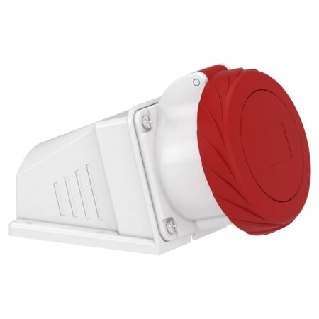 PKF32W734, TOMACORRIENTE INDUSTRIAL ADOSABLE 32A 3P+T 415VAC, COLOR ROJO, IP67 PKF32W734, TOMACORRIENTE INDUSTRIAL ADOSABLE 32A 3P+T 415VAC, COLOR ROJO, IP67