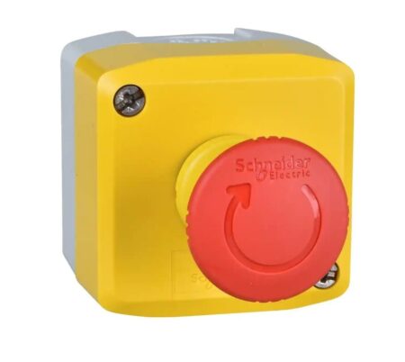 XALK178, ESTACION DE MANDO, PARADA DE EMERGENCIA ROJO TIPO HONGO CABEZAL 40MM, DESBLOQUEO POR GIRO