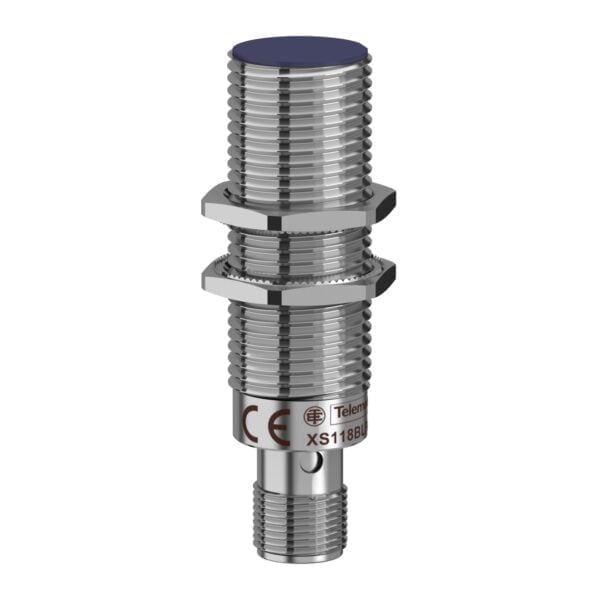 XS118BLPAM12. SENSOR INDUCTIVO RASANTE METALICO M18