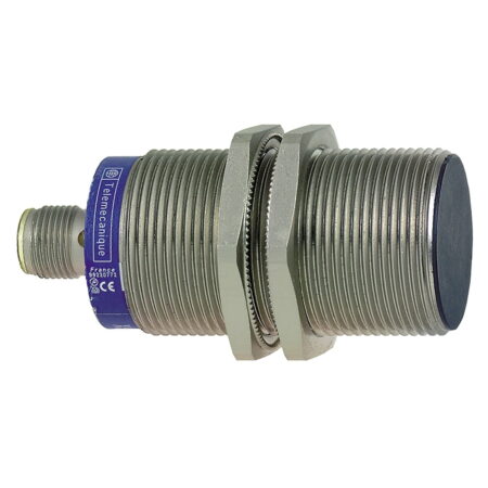 XS130BHNBM12, SENSOR INDUCTIVO RASANTE METALICO M30, ALC. 15MM, NPN NC, 3 HILOS, 12-24VDC, CONEX. M12, IP67