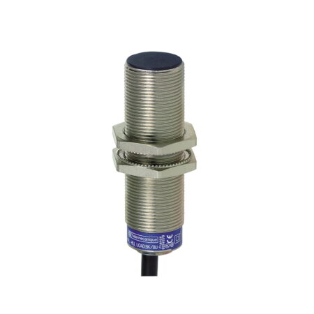 XS1M18MA250, SENSOR INDUCTIVO RASANTE METALICO M18, ALC. 5MM, RELE NA, 2 HILOS, 24-210VDC/24-240VAC/VDC, CABLE 2MT, IP68