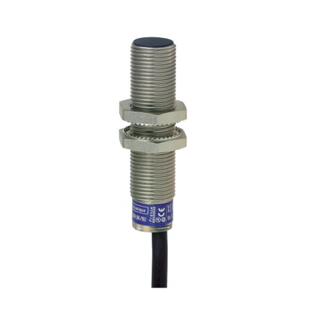 XS612B1PAL2, SENSOR INDUCTIVO RASANTE METALICO M12, ALC. 4MM, PNP NA, 3 HILOS, 12-48VDC, CABLE 2MT, IP68