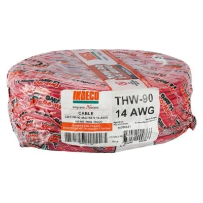 10050358. CABLE ELECTRICO THW-90 14AWG ROJO