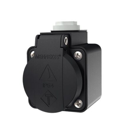 10083, TOMACORRIENTE INDUSTRIAL VISIBLE SCHUKO 16A 2P+T 230V, COLOR NEGRO, IP44 10083, TOMACORRIENTE INDUSTRIAL VISIBLE SCHUKO 16A 2P+T 230V, COLOR NEGRO, IP44