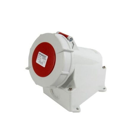 1210, TOMACORRIENTE INDUSTRIAL VISIBLE 32A 3P+N+T 415V, COLOR ROJO 6H, IP67