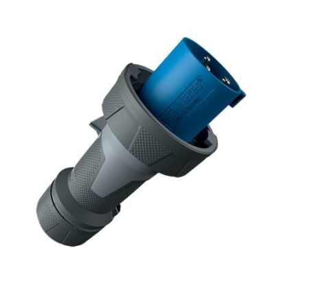 13202, ENCHUFE INDUSTRIAL 63A 2P+T 230V, COLOR AZUL 6H, IP67, POWERTOP 13202, ENCHUFE INDUSTRIAL 63A 2P+T 230V, COLOR AZUL 6H, IP67, POWERTOP