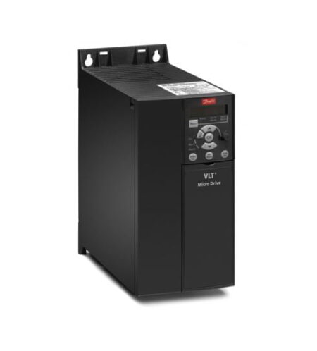 132F0060, FC-051P18KT4E20H3BXC – VARIADOR DE VELOCIDAD TRIFASICO 25HP/18.5KW, 380-480VAC, IP20, MOD. VLT FC-051