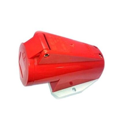 1370, TOMACORRIENTE INDUSTRIAL VISIBLE 32A 2P+T 415V, COLOR ROJO 9H, IP44