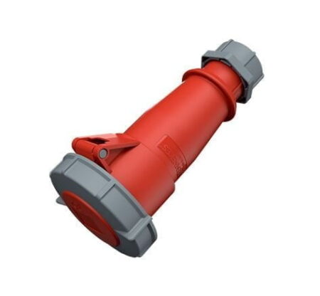 2177A, TOMACORRIENTE INDUSTRIAL AEREO 32A 3P+T 440V, COLOR ROJO 3H, IP67 2177A, TOMACORRIENTE INDUSTRIAL AEREO 32A 3P+T 440V, COLOR ROJO 3H, IP67