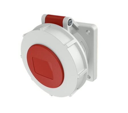 219A, TOMACORRIENTE INDUSTRIAL EMPOTRABLE 16A 2P+T 415V, COLOR ROJO 9H, IP67