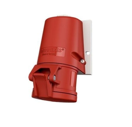 27006, TOMACORRIENTE INDUSTRIAL VISIBLE 32A 3P+T 415V, COLOR ROJO 6H, IP44, LIBRE DE HALOGENO 27006, TOMACORRIENTE INDUSTRIAL VISIBLE 32A 3P+T 415V, COLOR ROJO 6H, IP44, LIBRE DE HALOGENO