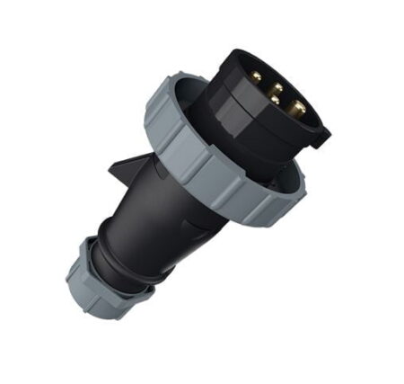 283, ENCHUFE INDUSTRIAL 16A 3P+T 500V, COLOR NEGRO 7H, IP67 283, ENCHUFE INDUSTRIAL 16A 3P+T 500V, COLOR NEGRO 7H, IP67