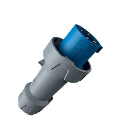 3305, ENCHUFE INDUSTRIAL 63A 3P+T 250V, COLOR AZUL 9H, IP67, POWERTOP PLUS 3305, ENCHUFE INDUSTRIAL 63A 3P+T 250V, COLOR AZUL 9H, IP67, POWERTOP PLUS