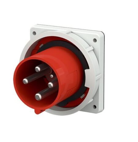 3583, ENCHUFE INDUSTRIAL EMPOTRABLE 125A 3P+T 415V, COLOR ROJO 6H, IP67 3583, ENCHUFE INDUSTRIAL EMPOTRABLE 125A 3P+T 415V, COLOR ROJO 6H, IP67