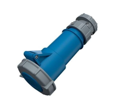 3860, TOMACORRIENTE INDUSTRIAL AEREO 16A 2P+T 230V, COLOR AZUL 6H, IP67, POWERTOP 3860, TOMACORRIENTE INDUSTRIAL AEREO 16A 2P+T 230V, COLOR AZUL 6H, IP67, POWERTOP