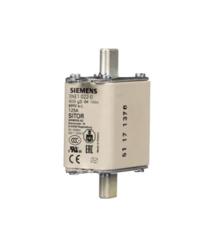 3NE1022-2, FUSIBLE SITOR NH00 125A GR, TAM. 00