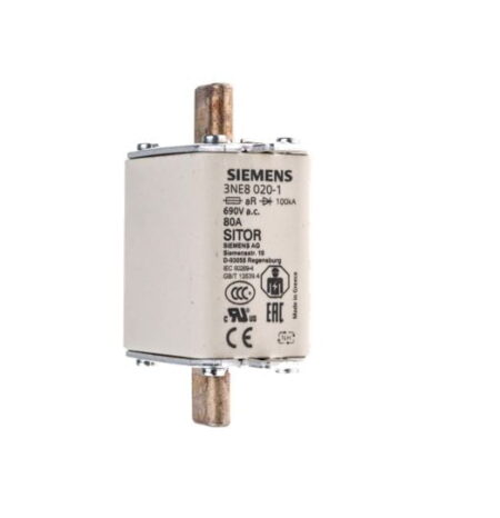 3NE8020-1, FUSIBLE SITOR NH00 80A AR, TAM. 00
