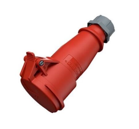 511, TOMACORRIENTE INDUSTRIAL AEREO 16A 2P+T 415V, COLOR ROJO 9H, IP44 511, TOMACORRIENTE INDUSTRIAL AEREO 16A 2P+T 415V, COLOR ROJO 9H, IP44