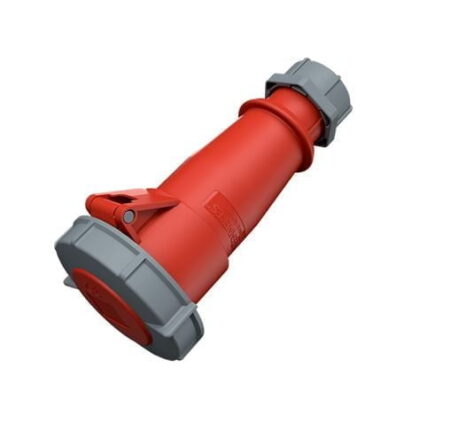 553, TOMACORRIENTE INDUSTRIAL AEREO 32A 2P+T 415V, COLOR ROJO 9H, IP67