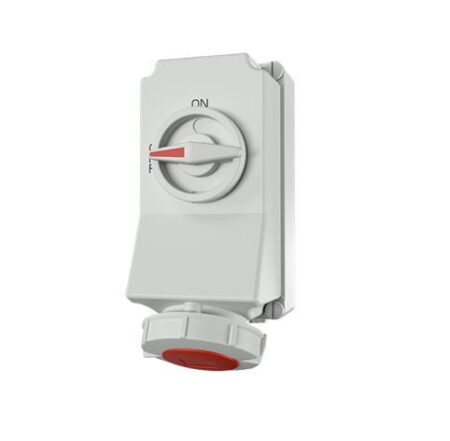 5792A, TOMACORRIENTE INDUSTRIAL VISIBLE 32A 3P+T 440V C/ BLOQUEO MECANICO DUO, COLOR ROJO 3H, IP67 5792A, TOMACORRIENTE INDUSTRIAL VISIBLE 32A 3P+T 440V C/ BLOQUEO MECANICO DUO, COLOR ROJO 3H, IP67