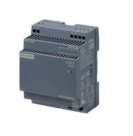 6EP3333-6SB00-0AY0, LOGO! POWER – FUENTE DE ALIMENTACION MONOFASICA ESTABILIZADA IN: 100-220VAC/DC, OUT: 24VDC, 4A