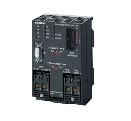 6ES7972-0AB01-0XA0, REPETIDOR Y DIAGNOSTICADOR ONLINE PROFIBUS DP RS485 P/ SISTEMAS DE BUS PROFIBUS/ MPI, 12 MBITS/S, 24VDC, IP20