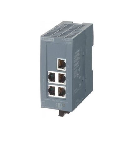 6GK5005-0BA00-1AB2, SCALANCE XB005, SWITCH ETHERNET INDUSTRIAL, 5 PUERTOS RJ45, LED DE DIAGNOSTICO, IP20. NO ADMINISTRABLE, 24VDC