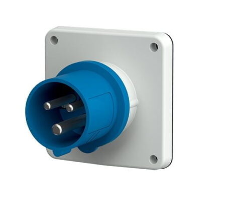 817M, ENCHUFE INDUSTRIAL EMPOTRABLE 32A 2P+T 250V, COLOR AZUL 9H, IP44 817M, ENCHUFE INDUSTRIAL EMPOTRABLE 32A 2P+T 250V, COLOR AZUL 9H, IP44