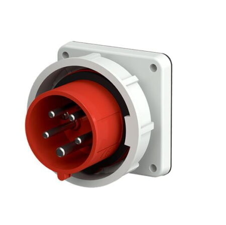 834, ENCHUFE INDUSTRIAL EMPOTRABLE 32A 3P+N+T 415V, COLOR ROJO 6H, IP67 834, ENCHUFE INDUSTRIAL EMPOTRABLE 32A 3P+N+T 415V, COLOR ROJO 6H, IP67