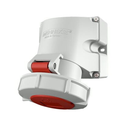 9562, TOMACORRIENTE INDUSTRIAL VISIBLE 32A 3P+T 440V, COLOR ROJO 3H, IP67, LIBRE DE HALOGENO 9562, TOMACORRIENTE INDUSTRIAL VISIBLE 32A 3P+T 440V, COLOR ROJO 3H, IP67, LIBRE DE HALOGENO