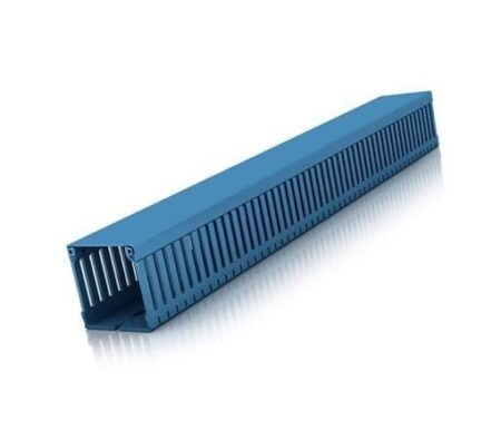 B25X30BL, CANALETA RANURADA 25X30MM 2MT, AZUL