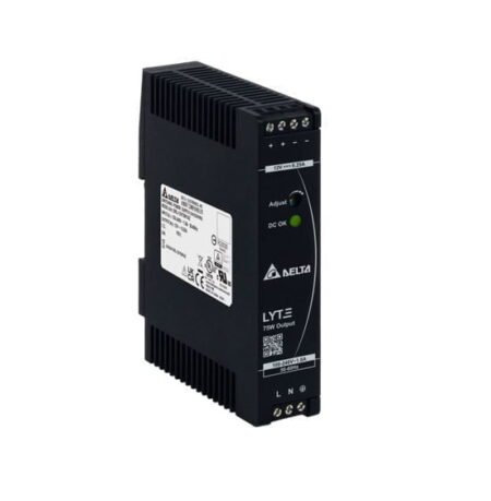 DRL-12V75W1AZ, CLIQ I – FUENTE DE ALIMENTACION MONOFASICA, IN: 85-264VAC, OUT: 12VDC/6.25A, 75W, MAT. PLASTICO, RIEL DIN