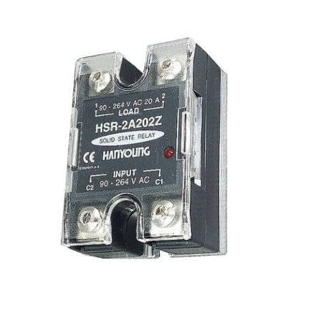 HSR-2A202Z, RELE DE ESTADO SOLIDO MONOFASICO 20A, IN: 90-264VAC, OUT: 90-264VAC HSR-2A202Z, RELE DE ESTADO SOLIDO MONOFASICO 20A, IN: 90-264VAC, OUT: 90-264VAC